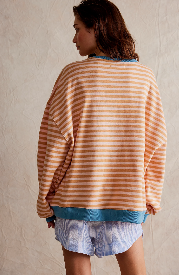 Oversized gestreepte sweater