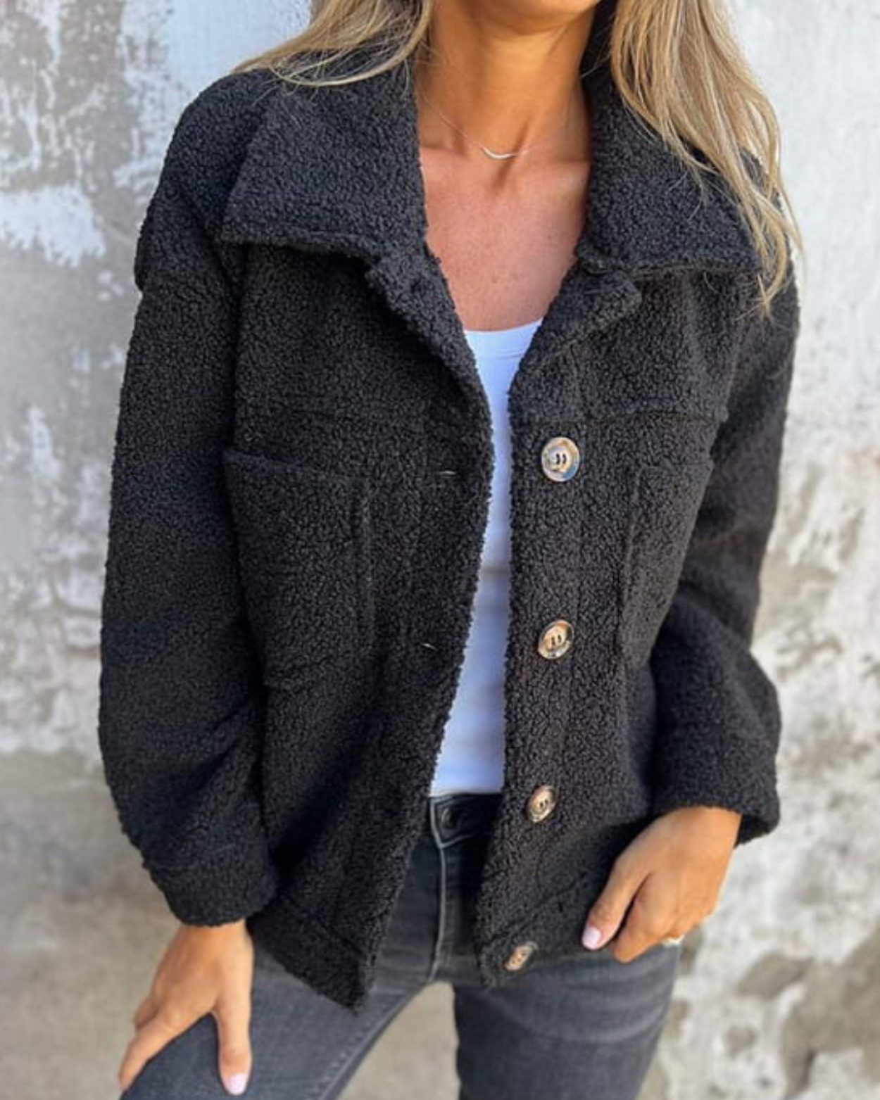 Luxe warme sherpa jas