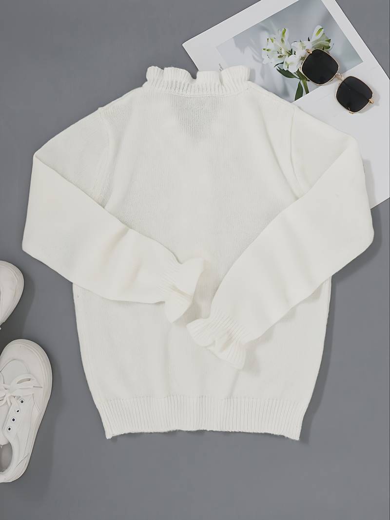 Elegante sweater met pareldetail